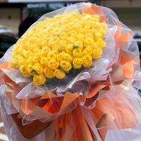 鲜花：爱你永无止境 99枝黄玫