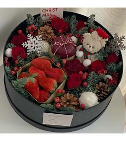 圣诞鲜花：身边有你 6枝红玫瑰