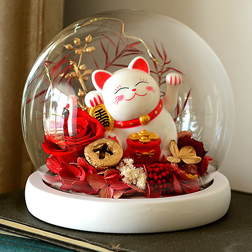 永生花：招财猫小可爱