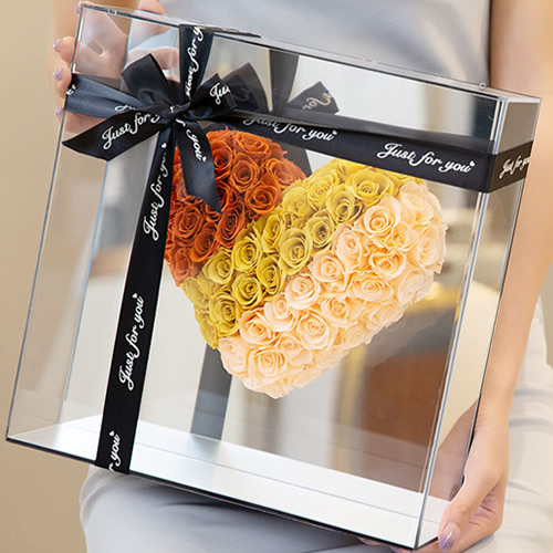 永生花：镜面玫瑰 橙色款